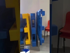 Μπλε 3 τρέχοντες βαρύ φορτίο πλαστικό παλέτα χάλυβα στυλ 1300 * 1100 * 160mm