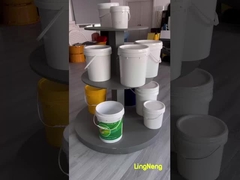 Στρογγυλό ανακυκλώσιμο κουβά 2,5 λίτρων με κάλυμμα και χειριστήριο προσαρμοσμένο